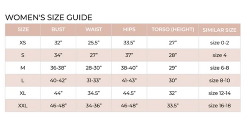 SIZE CHARTS – Imagine Perry