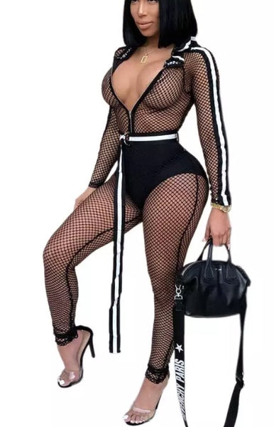 fishnet bodysuit outfit
