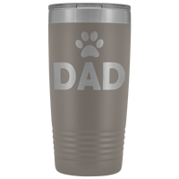 20-Ounce Stainless Tumbler, DAD, Pawprint