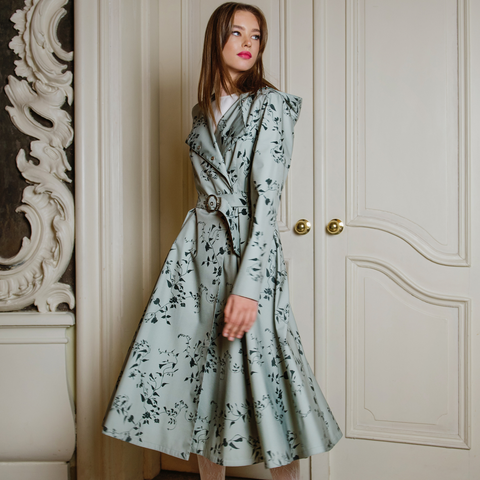 MInty Meadow coat by RainSisters