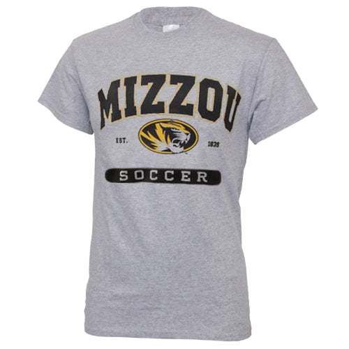 Mizzou Soccer Grey Short Sleeve Crew Neck T-Shirt – Tiger Team Store