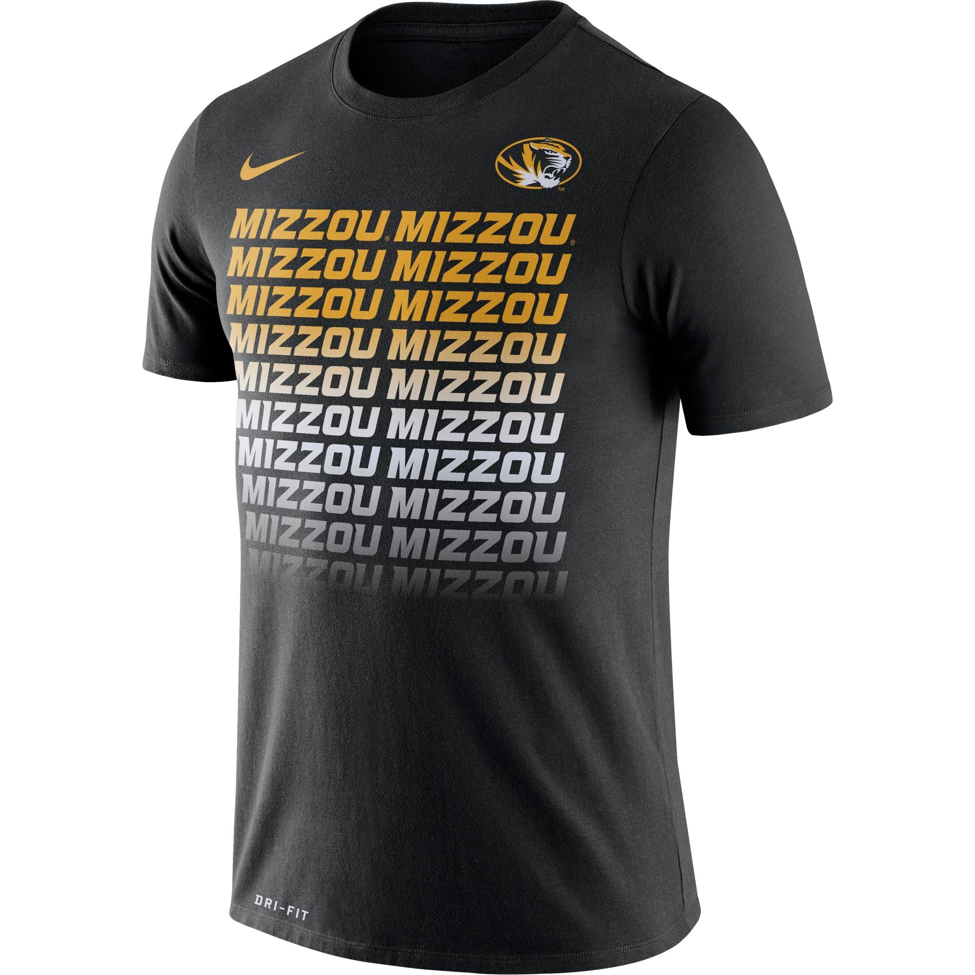 Mizzou Nike 2020 Dri Fit Black T Shirt Tiger Team Store