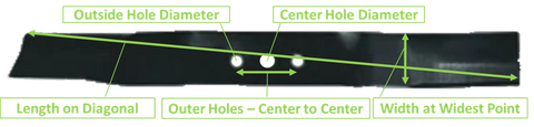Measuring a Lawn Mower Blade