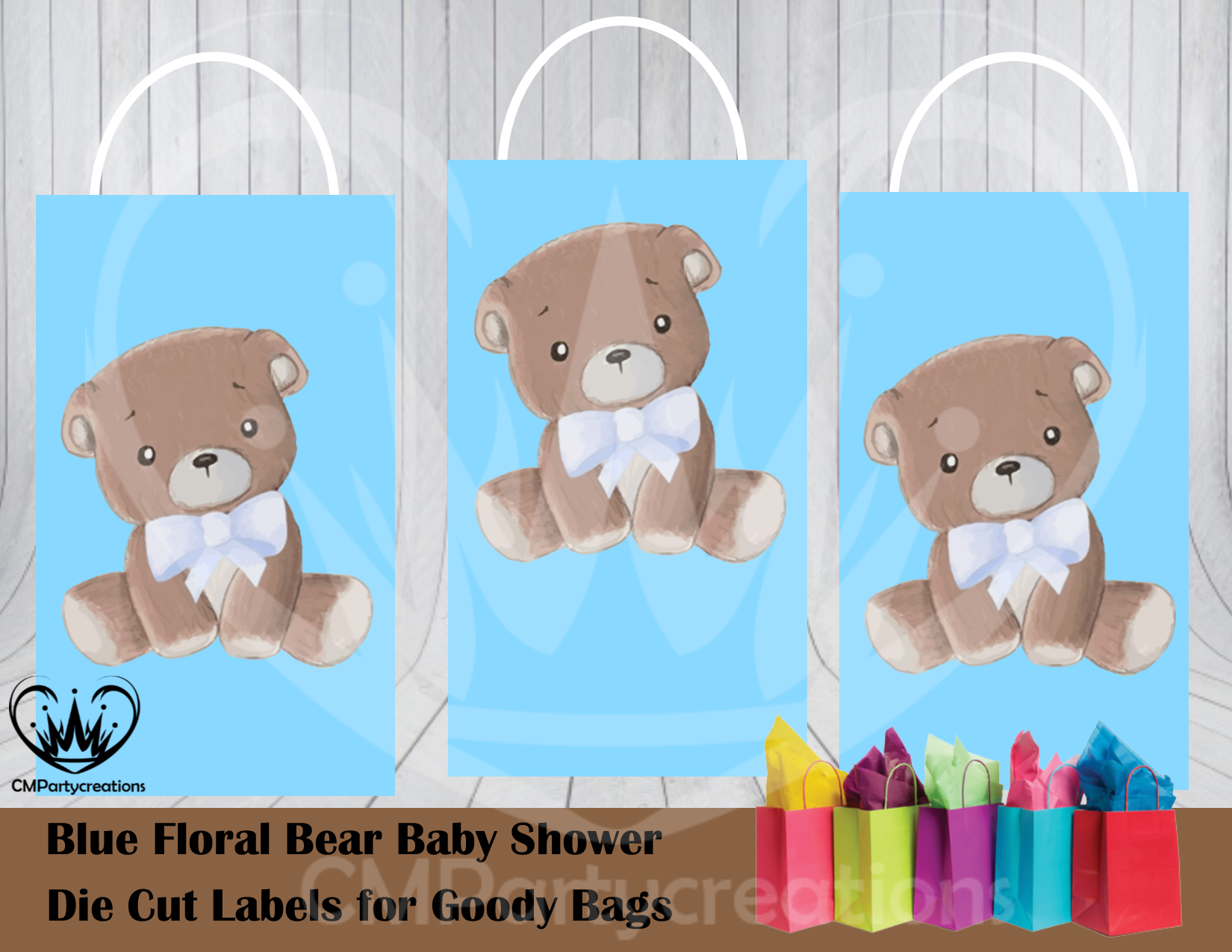 teddy bear gift bags