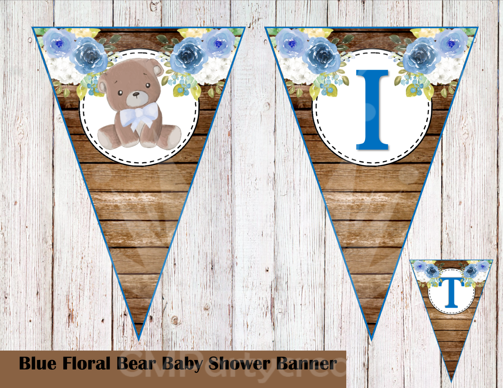 teddy bear baby shower banner