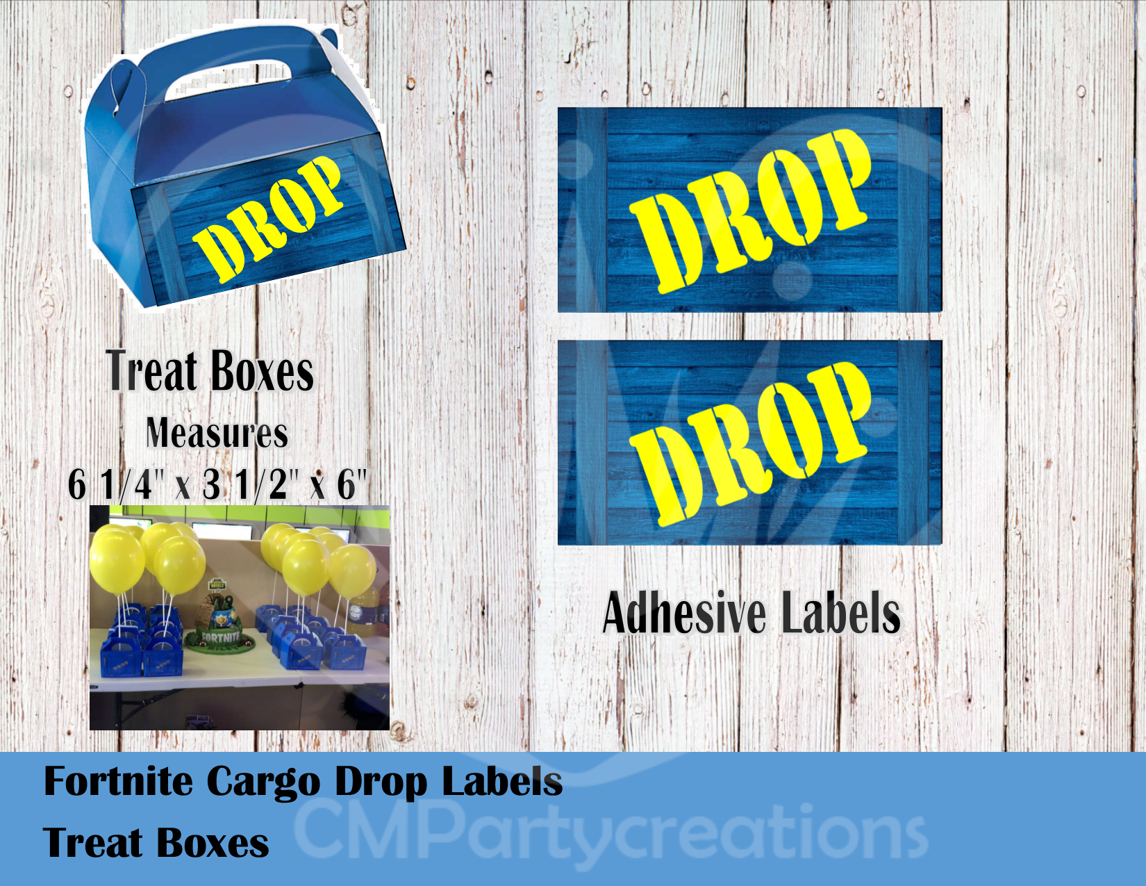 Free Printable Fortnite Drop Label