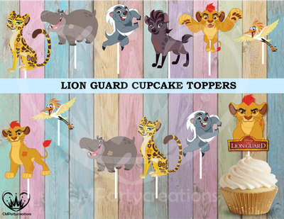 The Lion Guard Birthday Party Cupcake Toppers Die Cuts - CMPartycreations