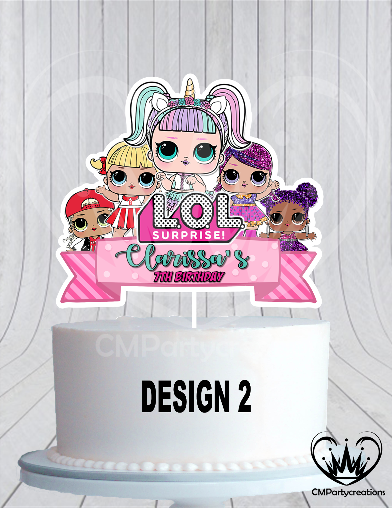 Lol Surprise Dolls Group Cake Topper Cmpartycreations