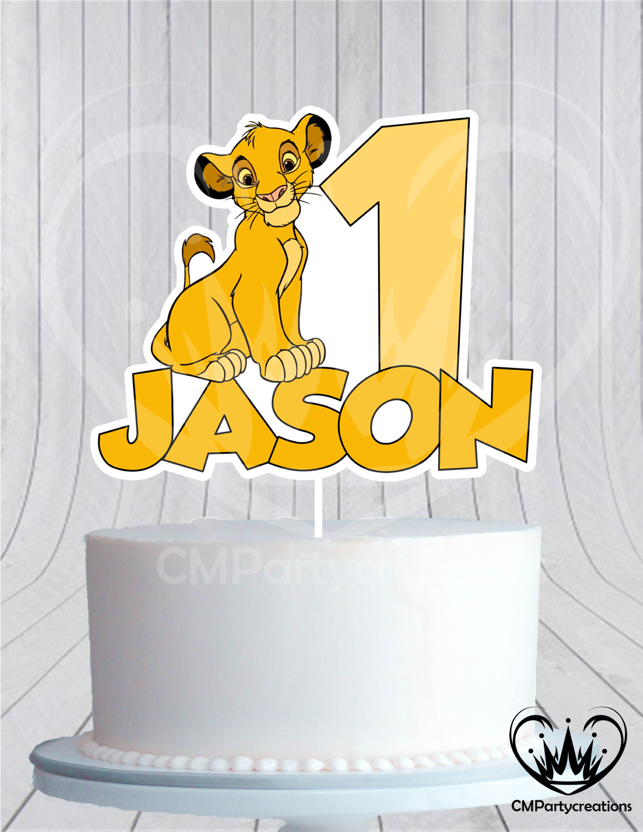 Lion King Cake Topper Birthday Cmpartycreations