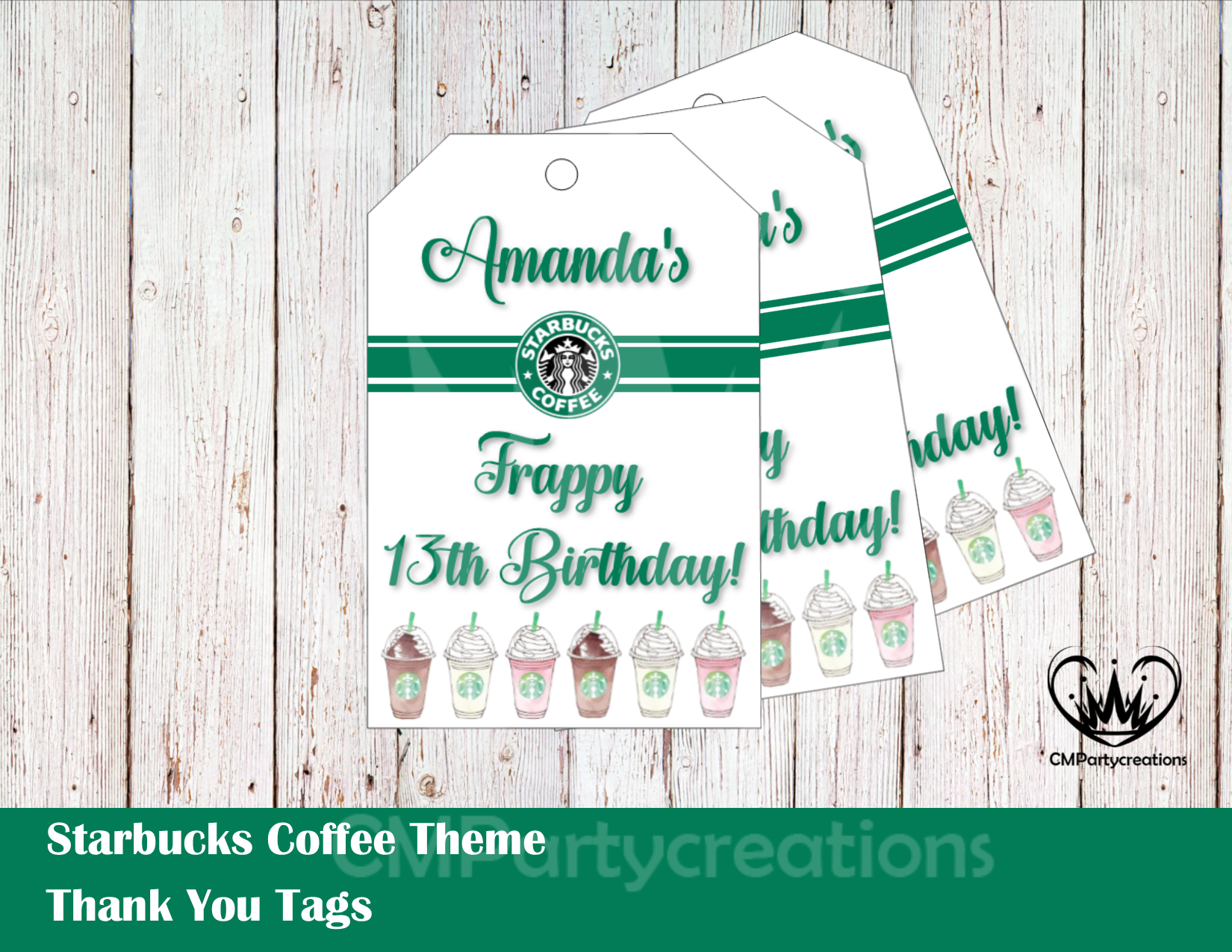 Starbucks Personalized Thank You s Cmpartycreations