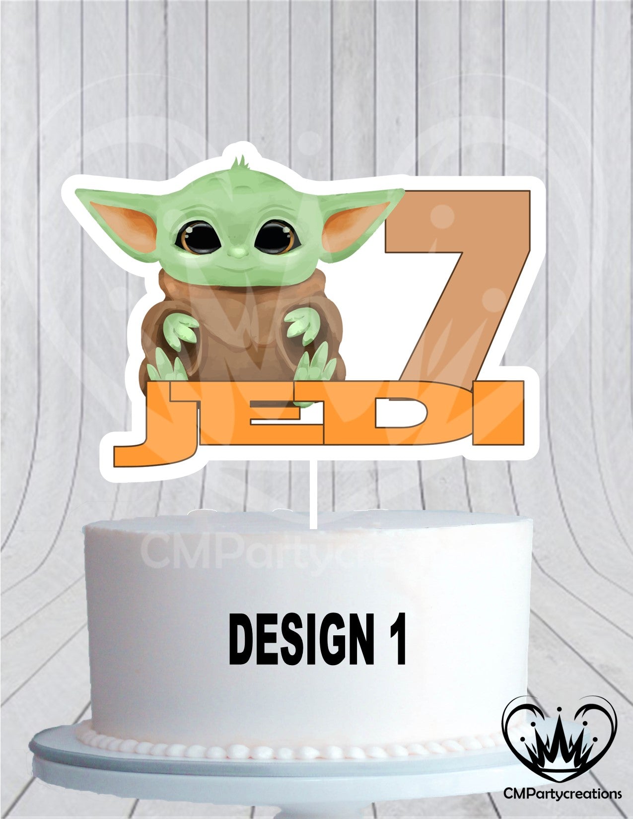 Baby Yoda Cake Topper Cmpartycreations