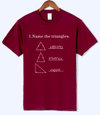 T-Shirt Magenta 2 / S "Name The Triangle" T-Shirt - 100% Cotton The Sexy Scientist