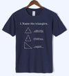 T-Shirt Navy Blue / S "Name The Triangle" T-Shirt - 100% Cotton The Sexy Scientist