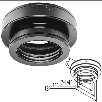 This is a Duravent 6DT-RCS used on flat interior ceilings