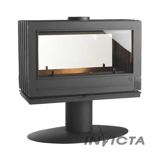 Figuur drempel enthousiasme Invicta Nelson 2-Sided Glass 38" Wood Burning Stove [Sale] – Smokey  Mountain Fireplaces