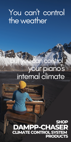you can't change the weather but you can control your piano's interior climate with dampp-chaser