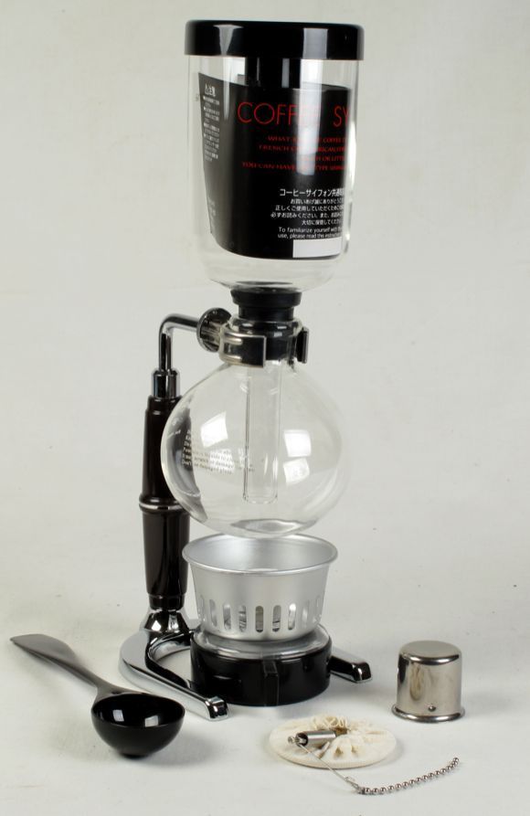 Sorrentina Coffee Online Store - Bellina Uno SCA 2/3 Cup Syphon Vacuum Coffee  Maker + Butane Burner