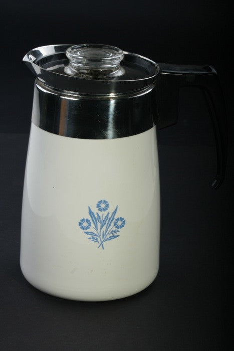 Vintage Corning Ware 6 Cup Stove Top Percolator