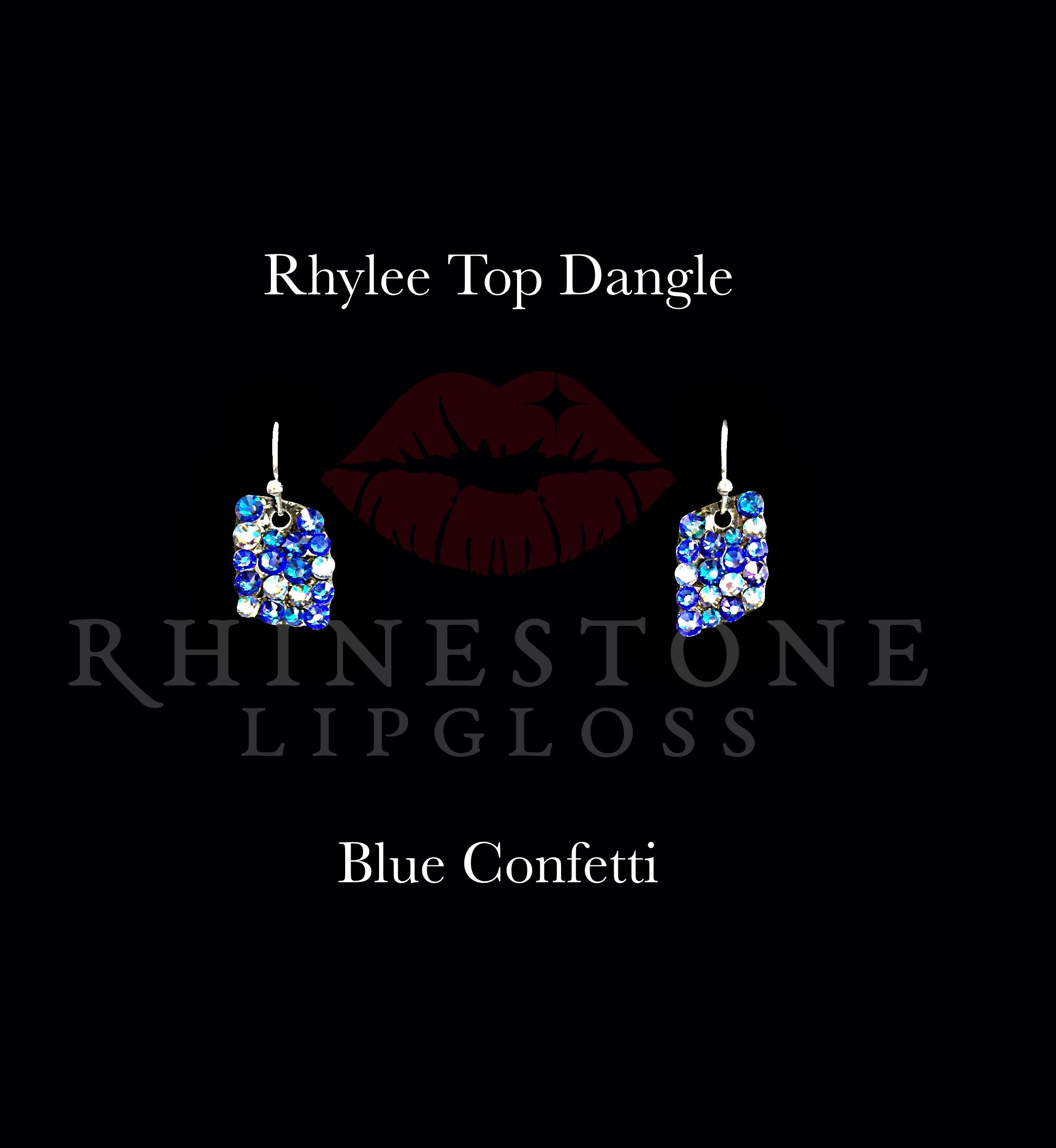 Rhylee Top Dangle Confetti Blue