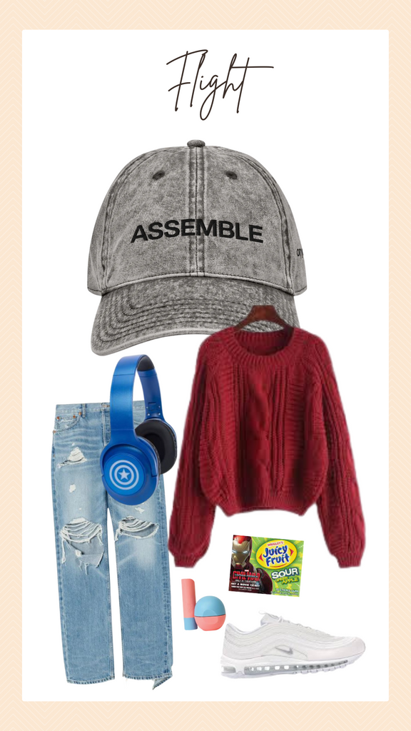 shop friday apparel fall fan fashion outfit Star Wars avengers Taylor Swift eras tour disneyland disney world fall fashion outfit style shirt sweatshirt hat avengers assemble hat on your left captain america headphones red chunky sweater iron man avengers campus cosplay
