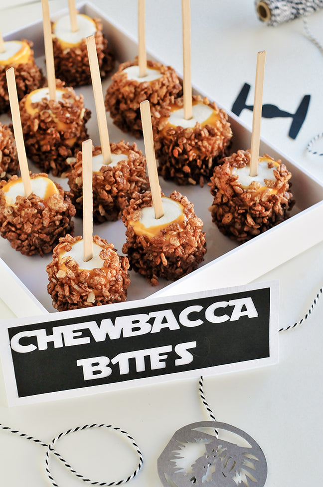 Chewbacca bites momtastic Star Wars birthday may the 4th party ideas food snacks recipes teacher Friday apparel blog