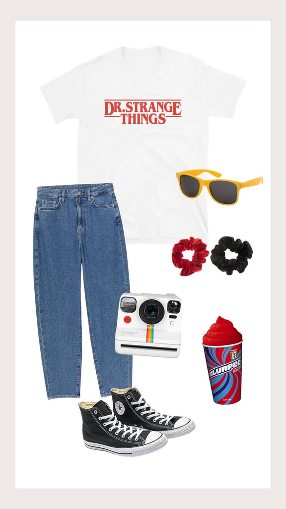 Doctor Strange x Stranger Things Fandom Outfit Mashup Mood Board Shop –  Friday Apparel
