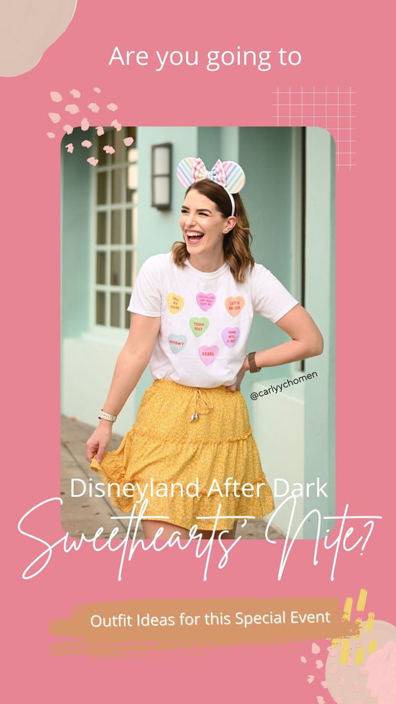 friday apparel fashion for fans disneyland after dark sweethearts' nite special event outfit ideas galaxy's edge avengers campus reylo lightsaber mickey minnie