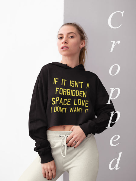 forbidden space love cropped hoodie Star Wars reylo anidala hanleia friday apparel shop