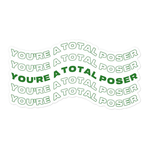 yelena belova sticker you're such a total poser black widow avengers mcu shop Friday apparel