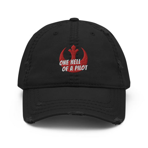Poe Dameron distressed vintage baseball cap hat Star Wars hats galaxy's edge pilot resistance rebellion rebel alliance Oscar Isaac shop