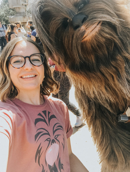 Disneyland galaxy's edge Chewbacca meet Friday apparel shirt