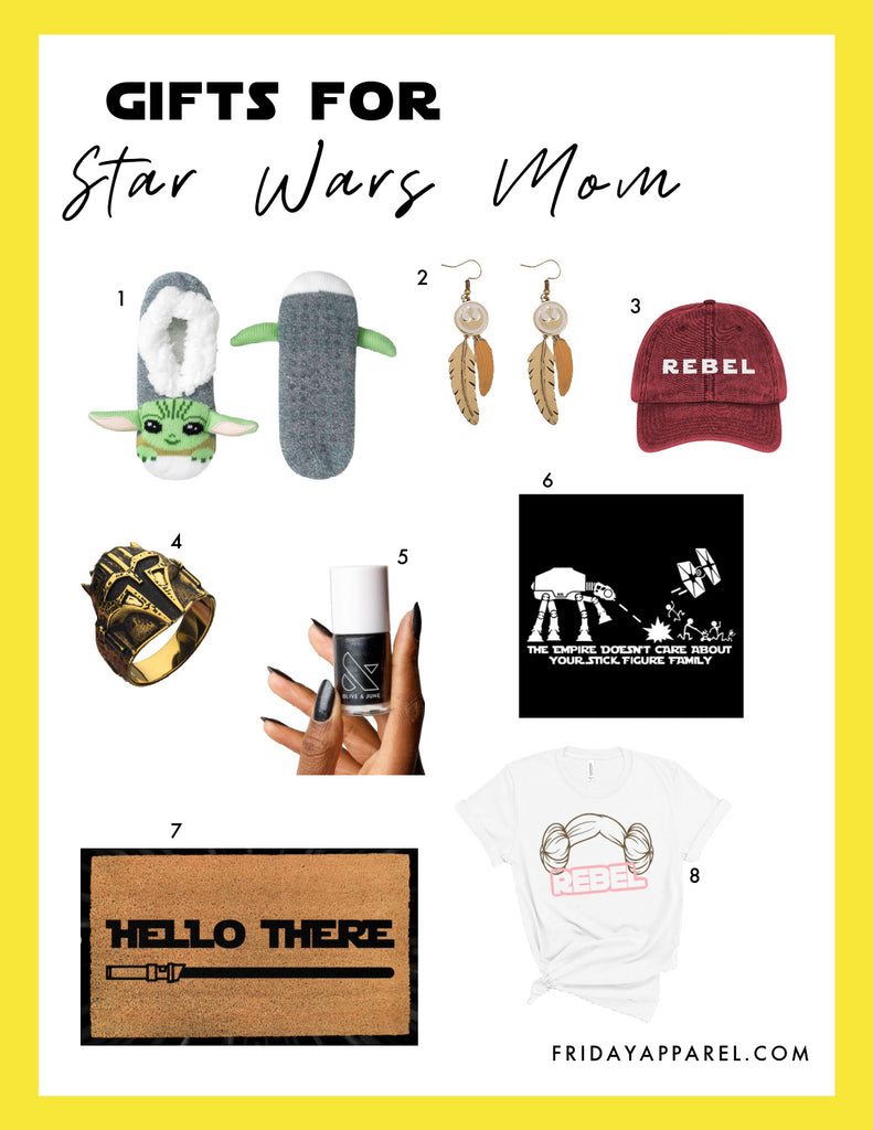 Friday apparel gifts for Star Wars mom gift guides may the fourth be with you