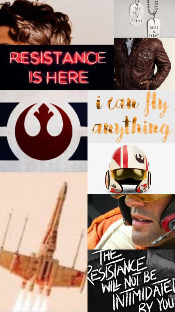 Poe Dameron aesthetic Friday apparel Star Wars free download phone wallpaper backgrounds rebel resistance pilot alliance red orange vibes Oscar Isaac