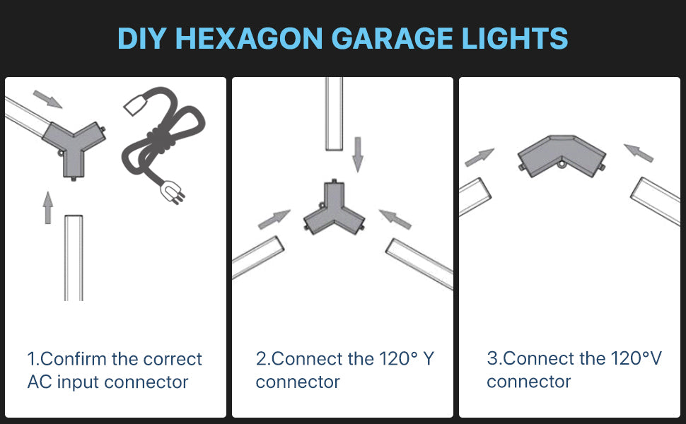 DIY hexagon lights