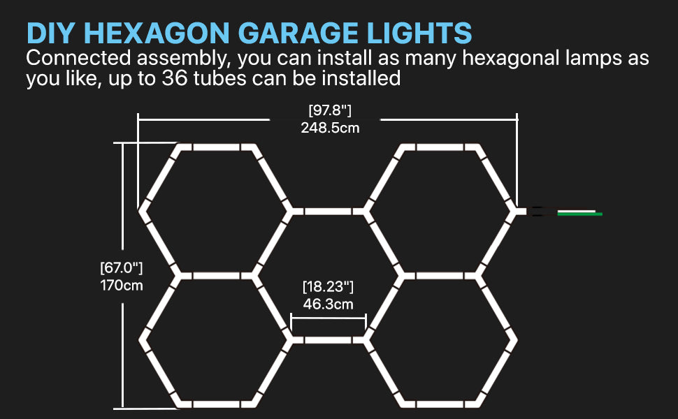 DIY hexagon lights