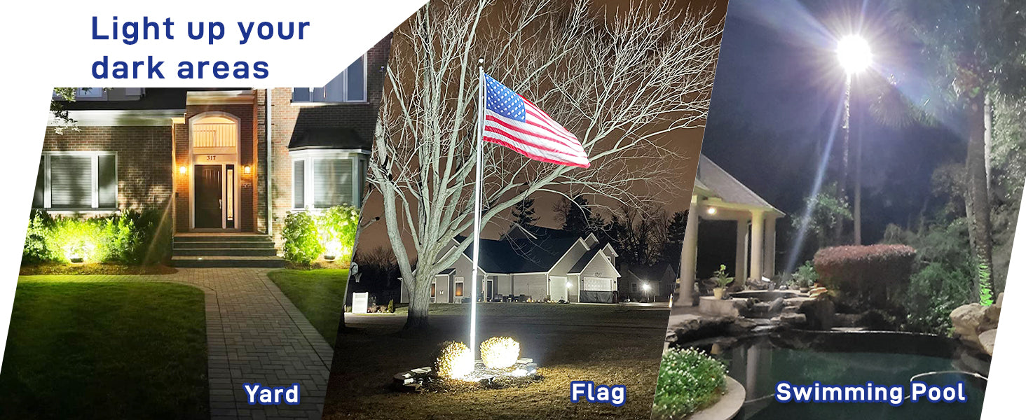 outdoor flood lights with photocell