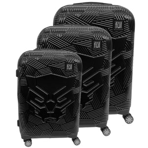 black and white luggage sets