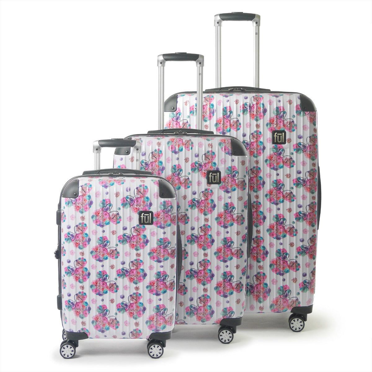 floral rolling luggage