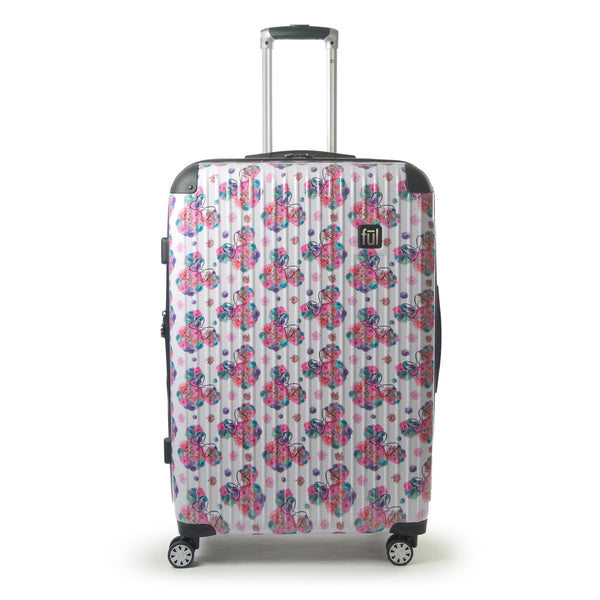 floral rolling luggage