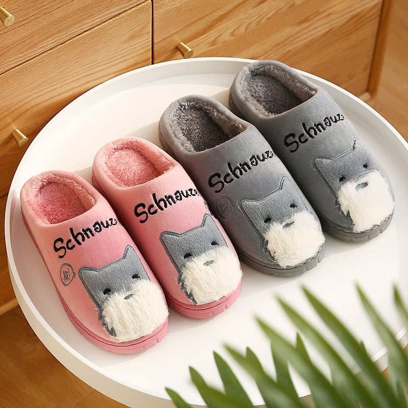 miniature schnauzer slippers