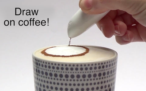 Electrical Latte Art Pen for Coffee Cake Spice Pen Cake Decoration