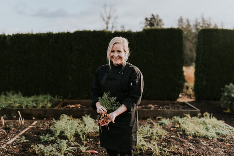 Fresh Carrots harvested at Tanglebank Gardens