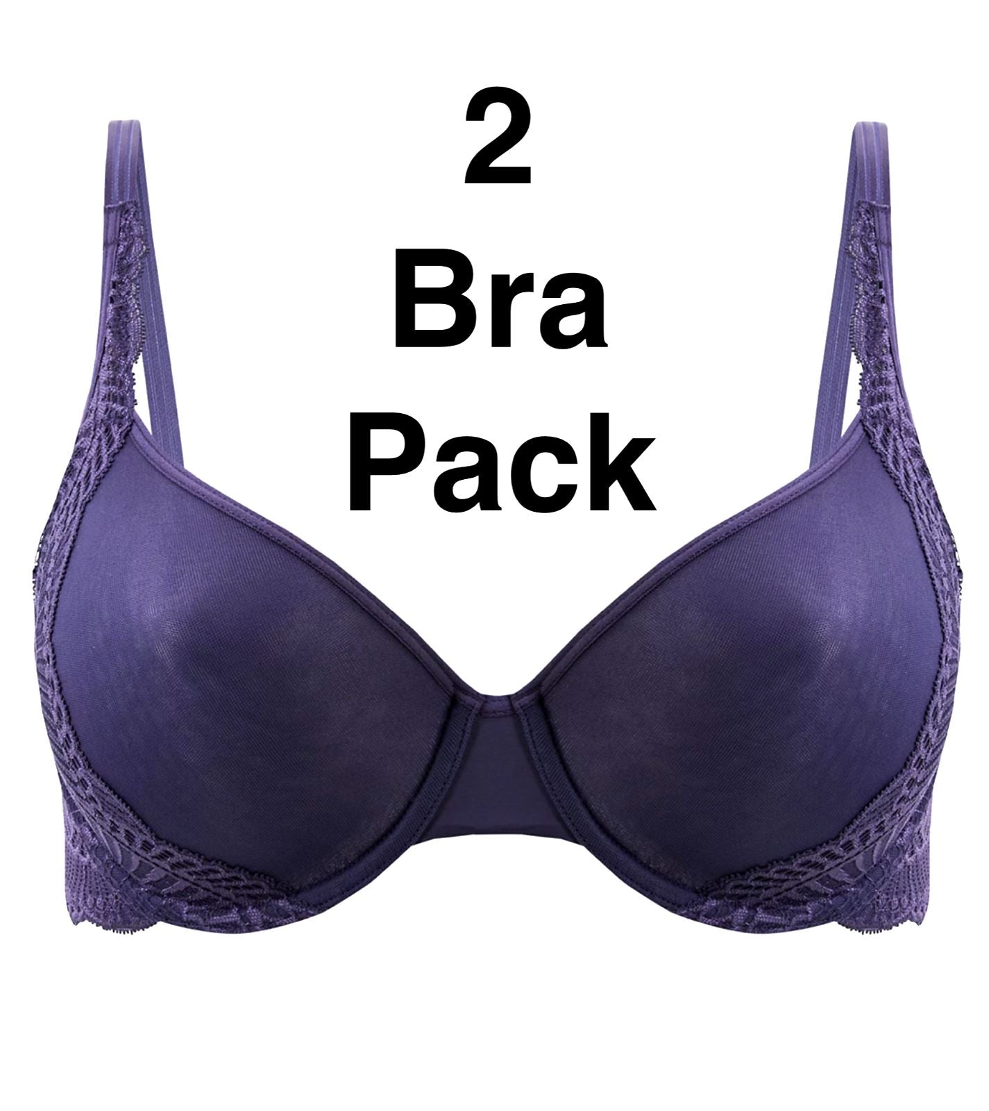 MARKS SPENCER Underwired Light As Air 34C PURPLE Full Cup T-Shirt Bra.