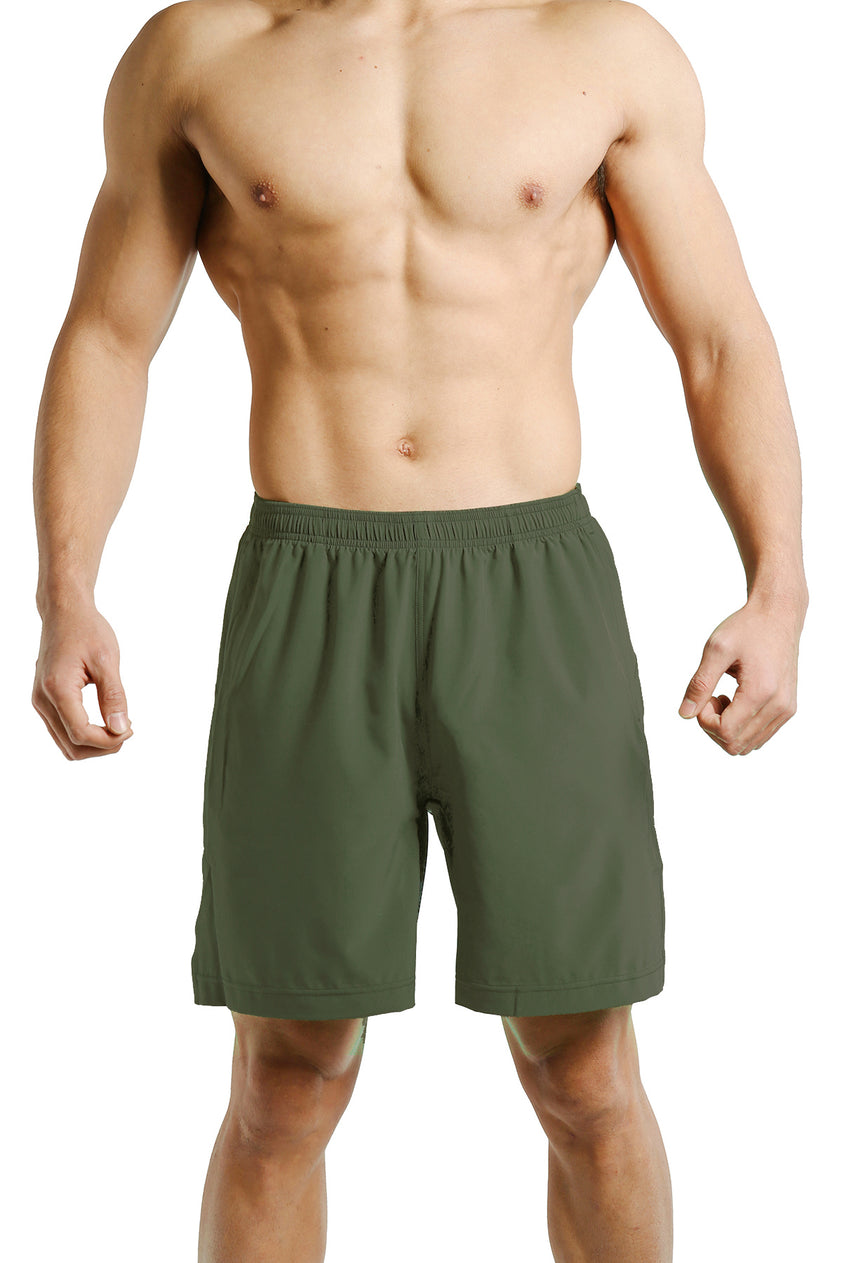 Men Lightweight Workout Shorts - Olive Green – TOUGH MODE | Athletic ...