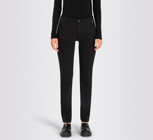 MAC - Aida Kick Veagan Leather Pant in Black – Sophia Lustig