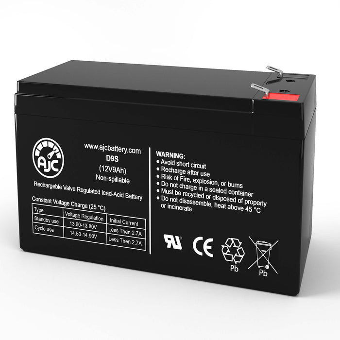 Gamewell-FCI 69113 12V 9Ah Alarm Replacement Battery AJC-D9S-C-0-116008 Alarm