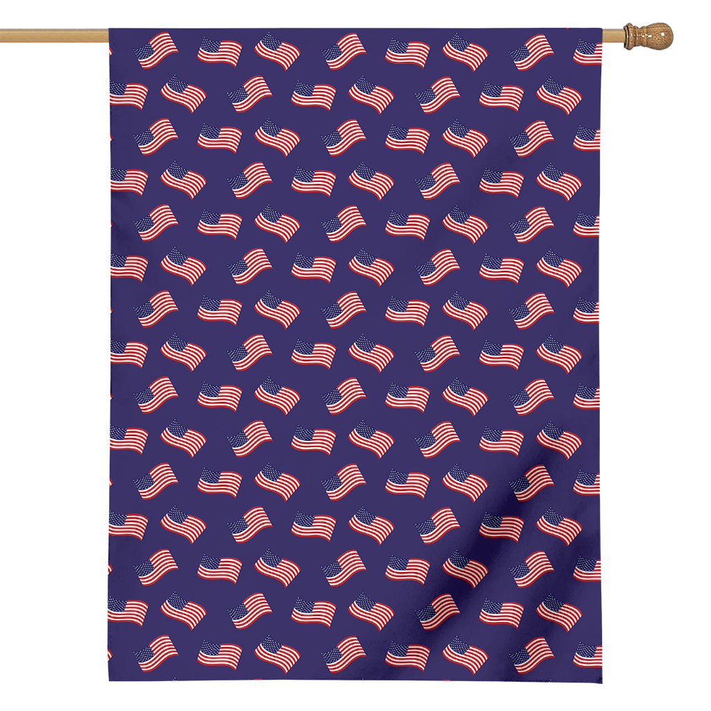 4th of July American Flag Pattern Print House Flag