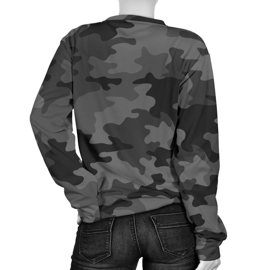 womens camo crewneck sweatshirt