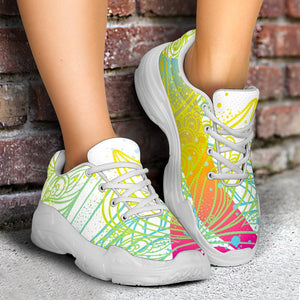 chunky sneakers colorful