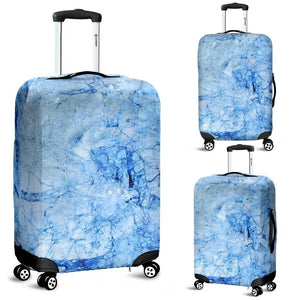 blue marble suitcase